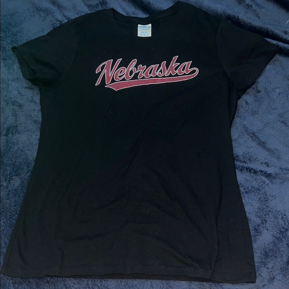 University of Nebraska Women's Black T-Shirt (Women’s M)